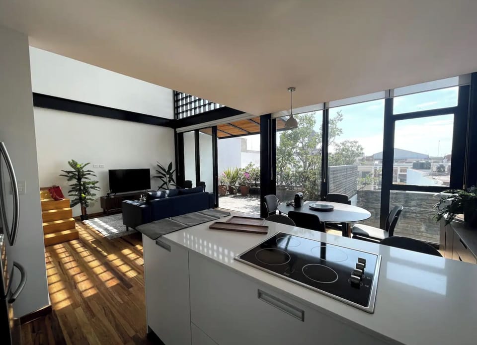 Kitchen + living room