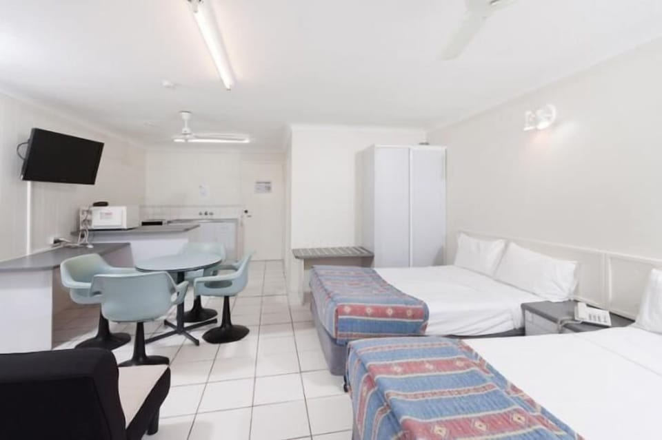 Premium bedding, desk, iron/ironing board, rollaway beds