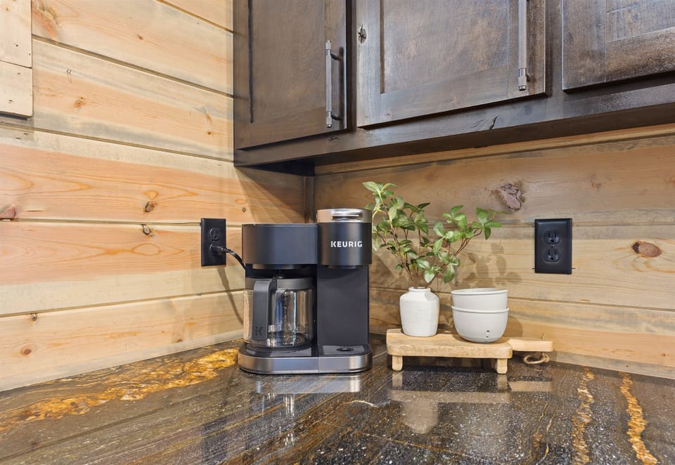 Start your mornings right with a cup of coffee from the convenient coffee station.