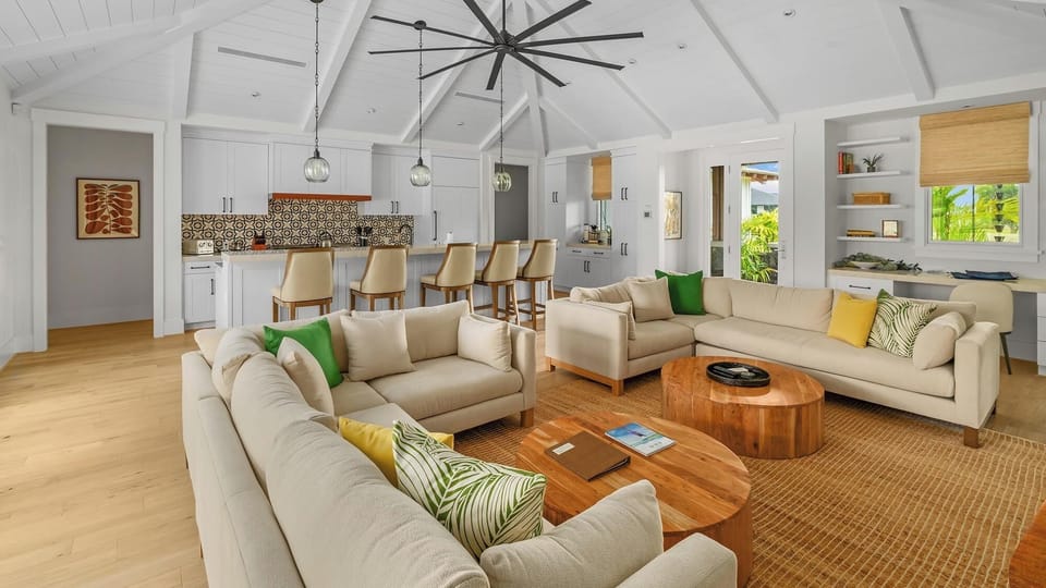 Maluhia at Wainani - Living Great Room - Parrish Kauai