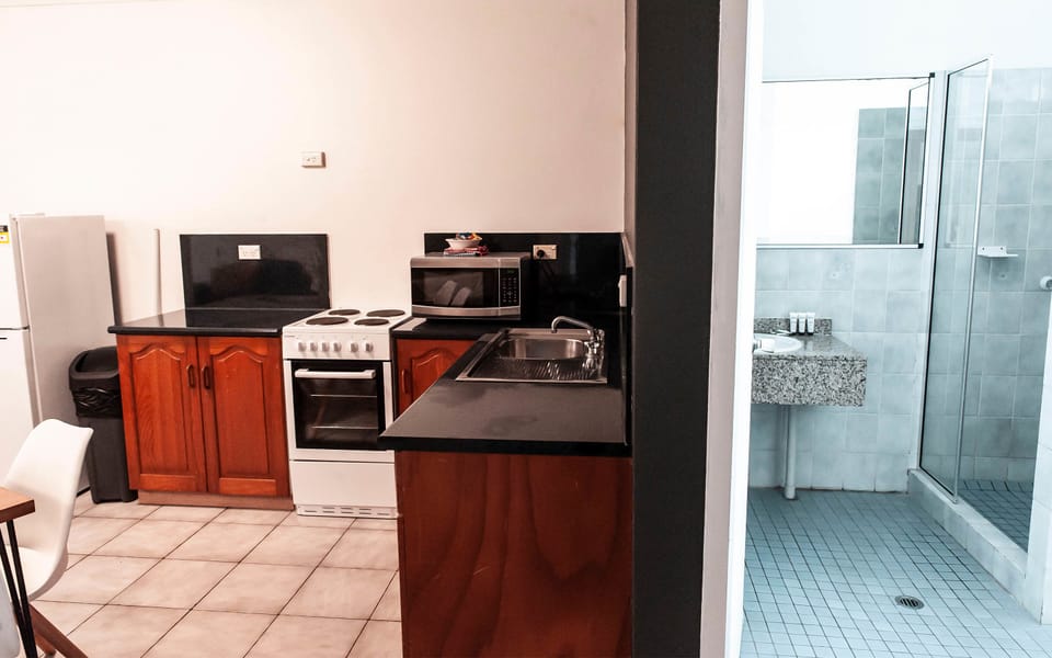 Apartment, 2 Bedrooms | Private kitchen | Fridge, coffee/tea maker, electric kettle