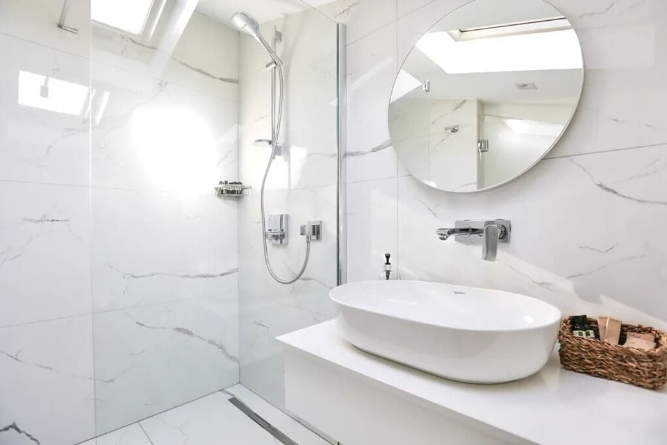 Economy Room | Bathroom | Shower, hair dryer, towels, soap