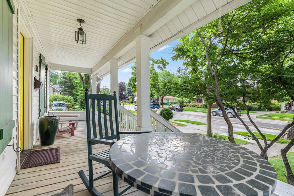 Patio space designed for leisure and relaxation.