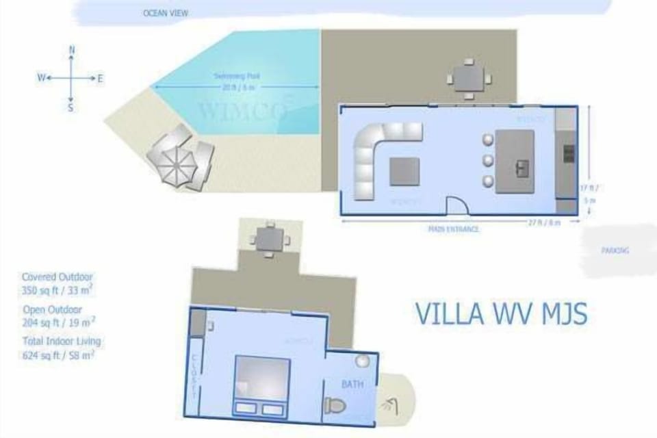Floorplan of WV MJS, Flamands, St. Barthelemy