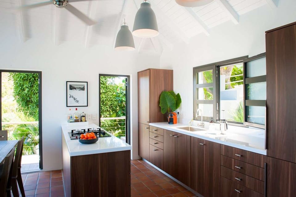 Kitchen at WV LUM, Flamands, St. Barthelemy