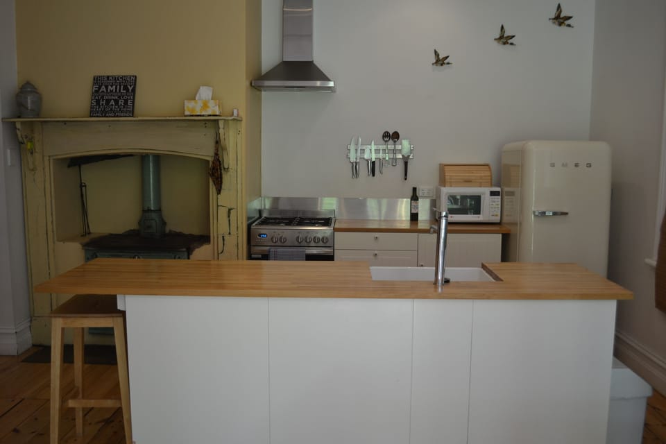 Tin House Escape – Multi Bedroom Apartment | Private kitchen | Full-size fridge, microwave, oven, stovetop