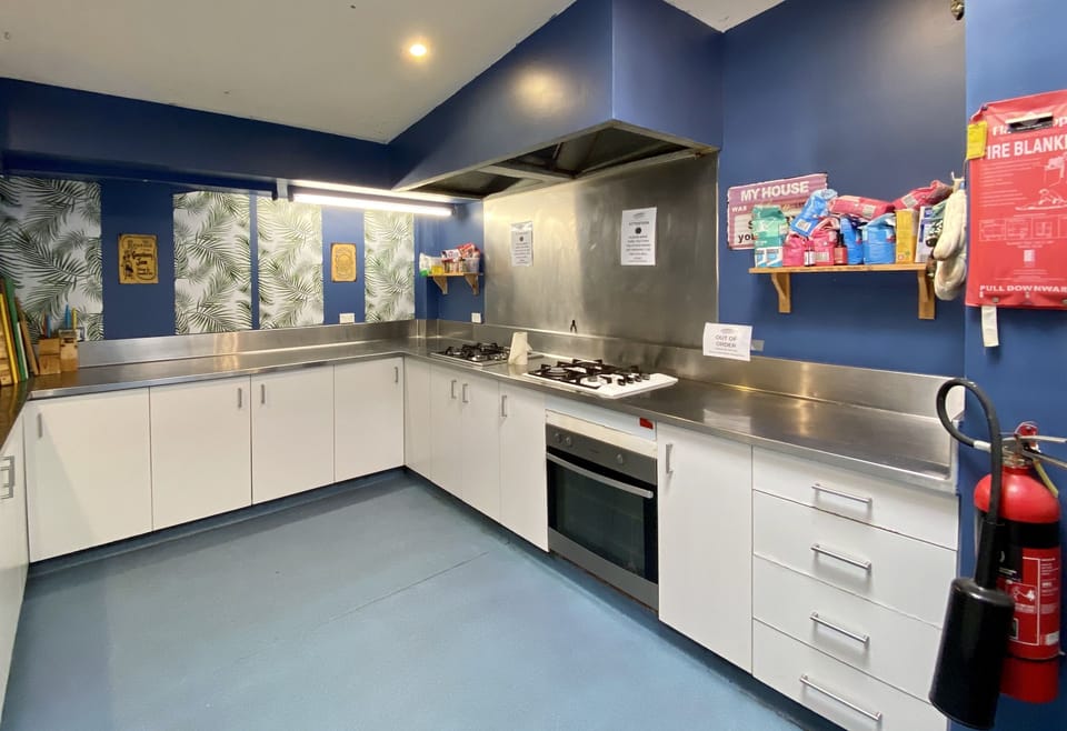 Shared fridge, microwave