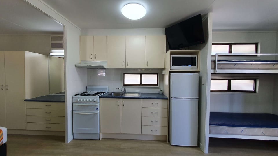 Queen Cabin (4 Guests) | Private kitchenette | Fridge, microwave, oven, stovetop