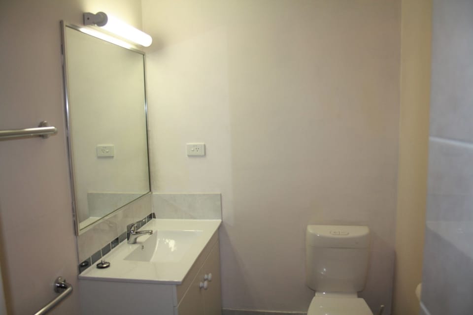 Shower, hair dryer (on request), towels