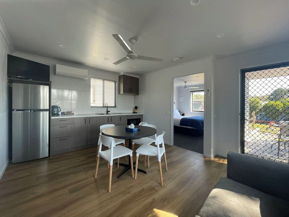 Classic Cabin Wheelchair Accessible | Living area | Flat-screen TV