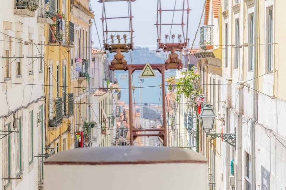 27 Overlooking the iconic Bica Ascensor in central Lisbon · StayInLisbon