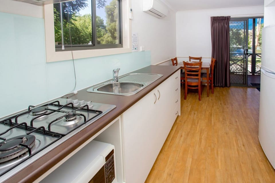 Standard 2 Bedroom Cabin - Not Pet Friendly | Private kitchen | Microwave, stovetop, toaster, cookware/dishes/utensils