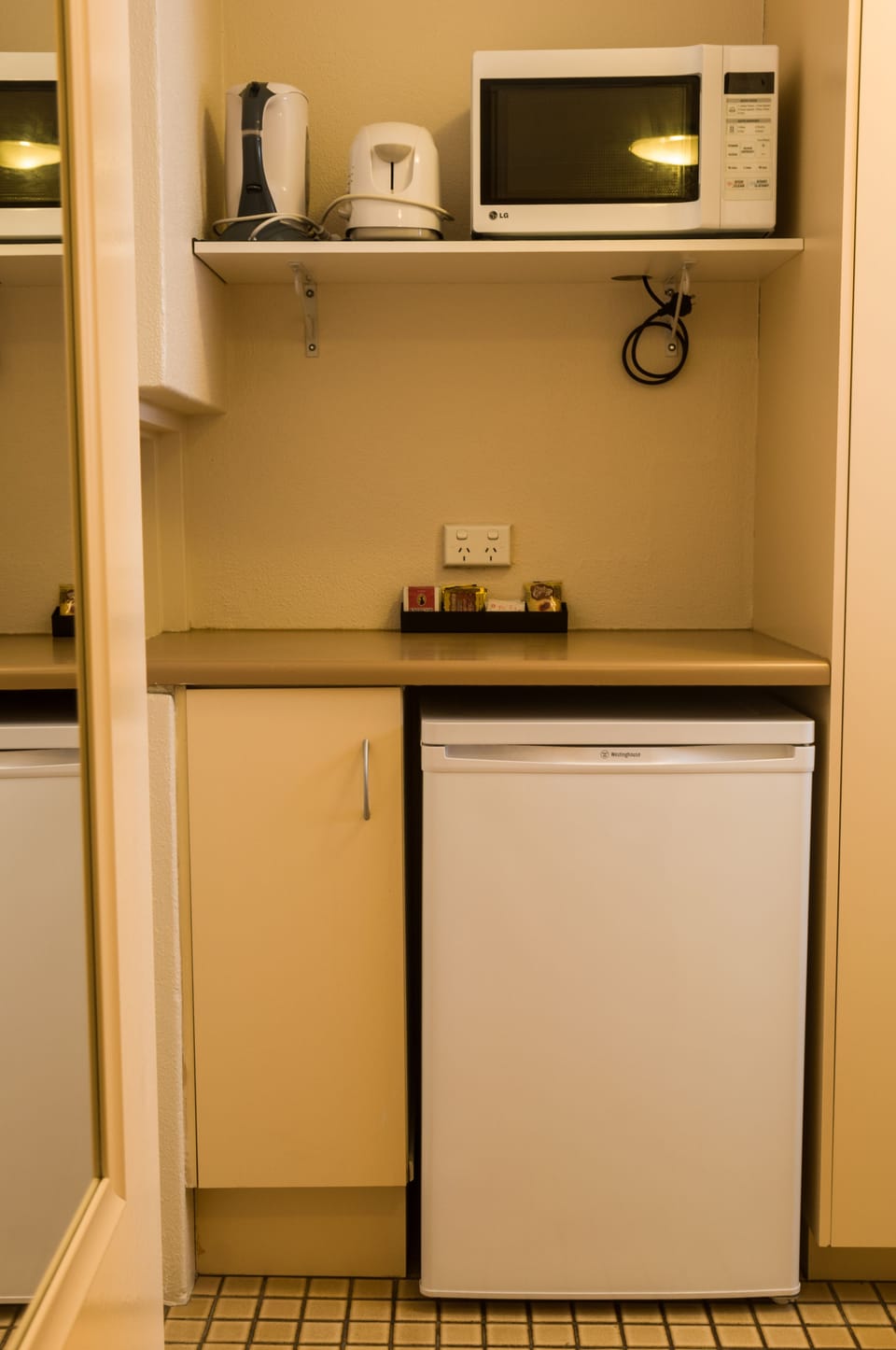 Blackout drapes, iron/ironing board, WiFi (free), bed sheets