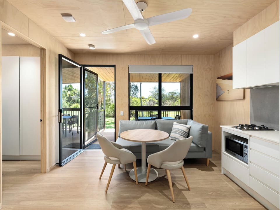 Superior 2 Bedroom Duplex Cabin | Private kitchen | Coffee/tea maker, fridge, microwave, stovetop