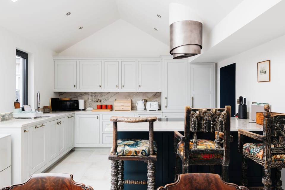 kitchen and island
