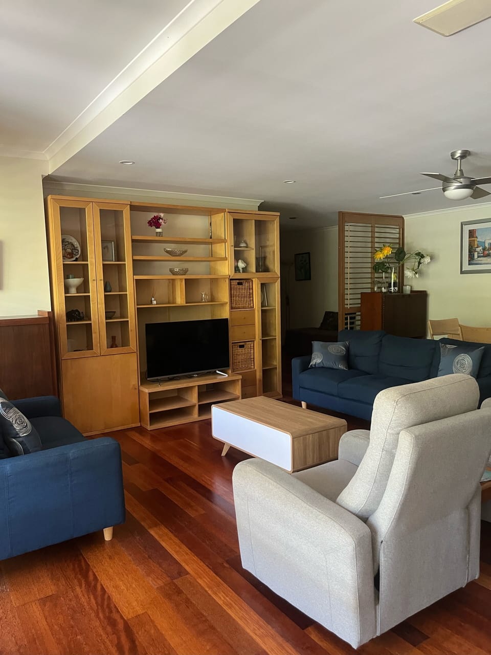 Executive Villa | Living area | 50-inch flat-screen TV with digital channels, TV