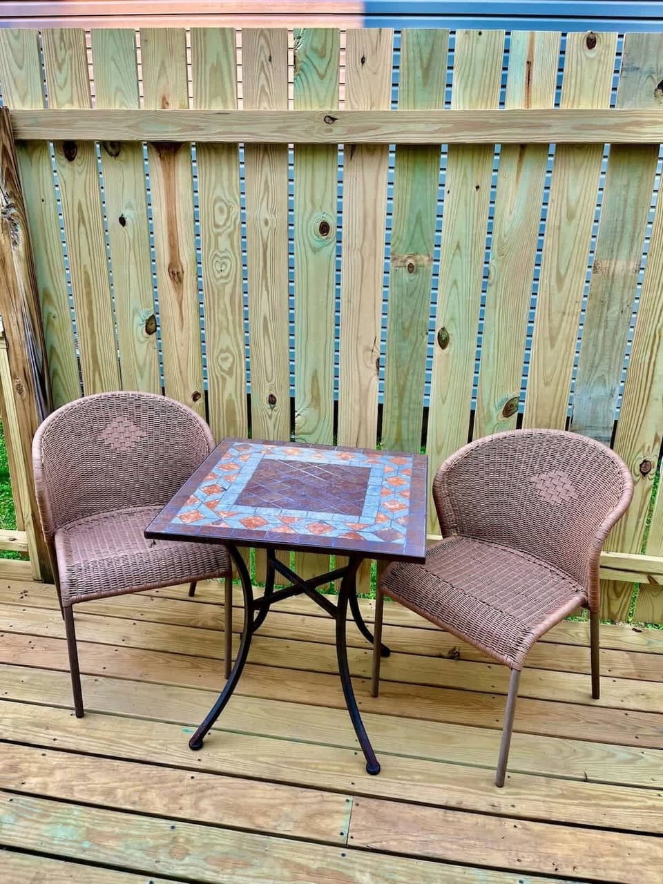 Private patio area for your morning coffee
