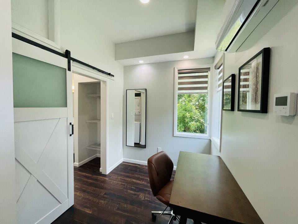 Desk and Chair Area w/ access to Full Bathroom