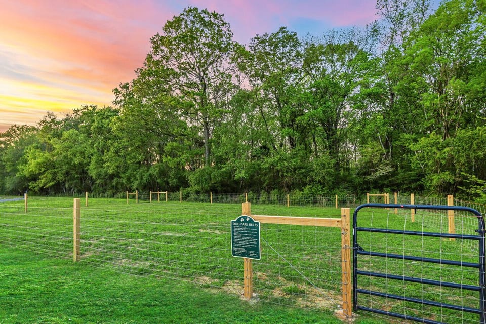 Bringing fido? Enjoy your very own dog park!