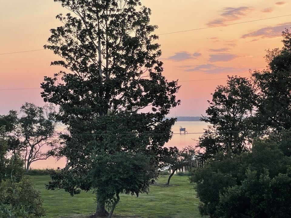 North River sunrise from front porch