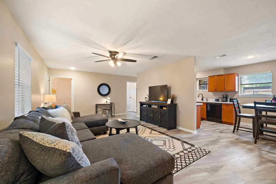 Living Room: Stylish retreat with ample seating and vibrant decor, perfect for relaxation and fun.