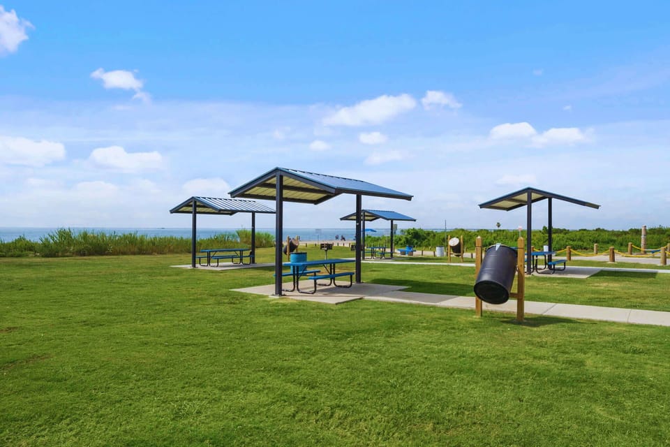 Outdoor Retreat: Enjoy sunny picnics and stunning water views at our relaxing pavilion area.