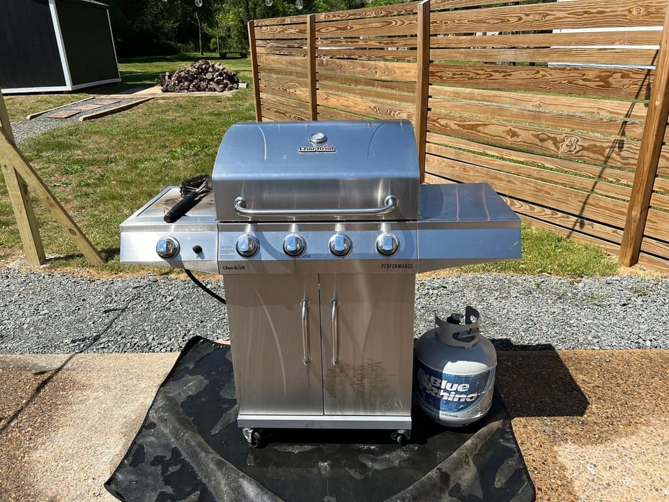 Outdoor grill ready for cookouts and casual meals