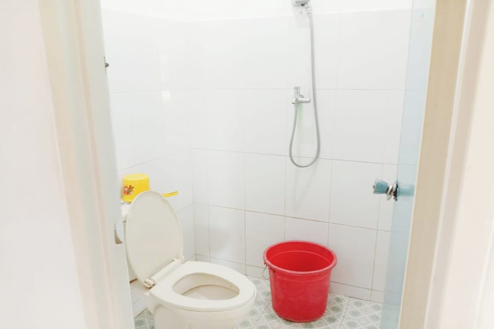 Shower, towels, soap