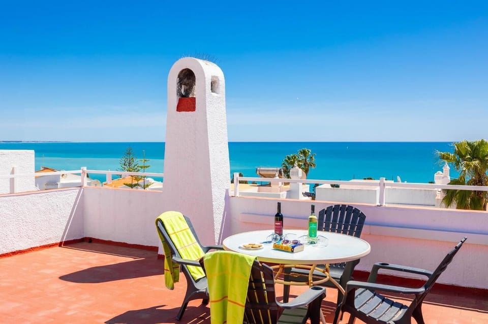 Terrace area with sea view