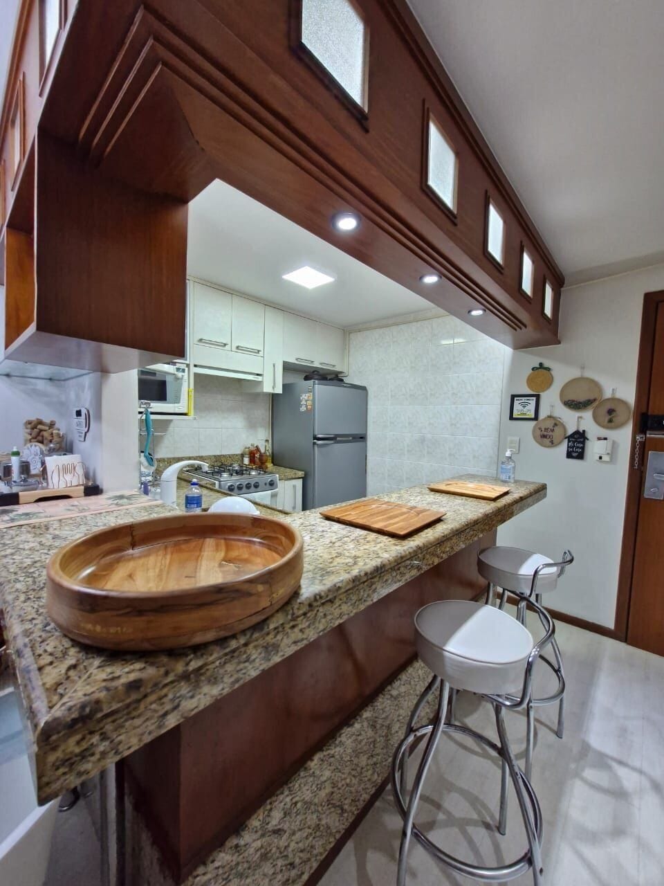 Apartment | Private kitchen | Full-size fridge, microwave, oven, toaster