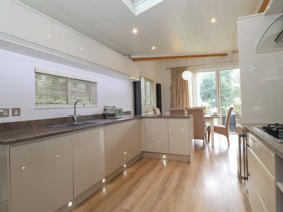 Fridge, dishwasher, electric kettle, toaster