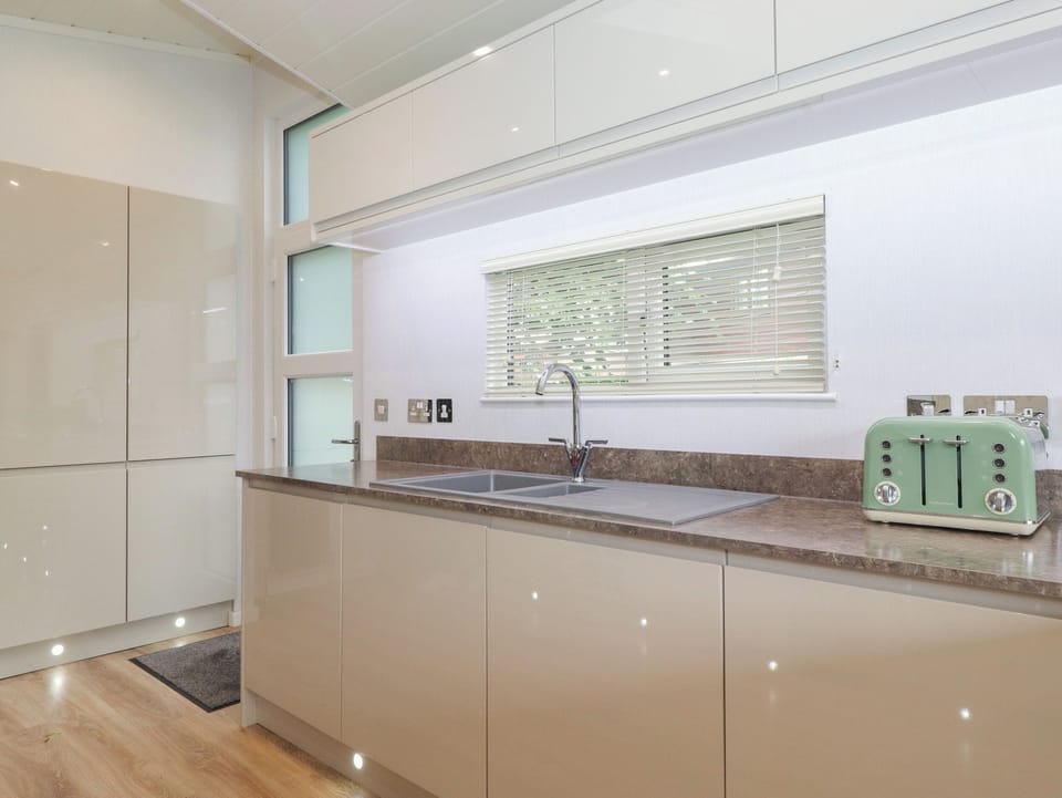 Fridge, dishwasher, electric kettle, toaster