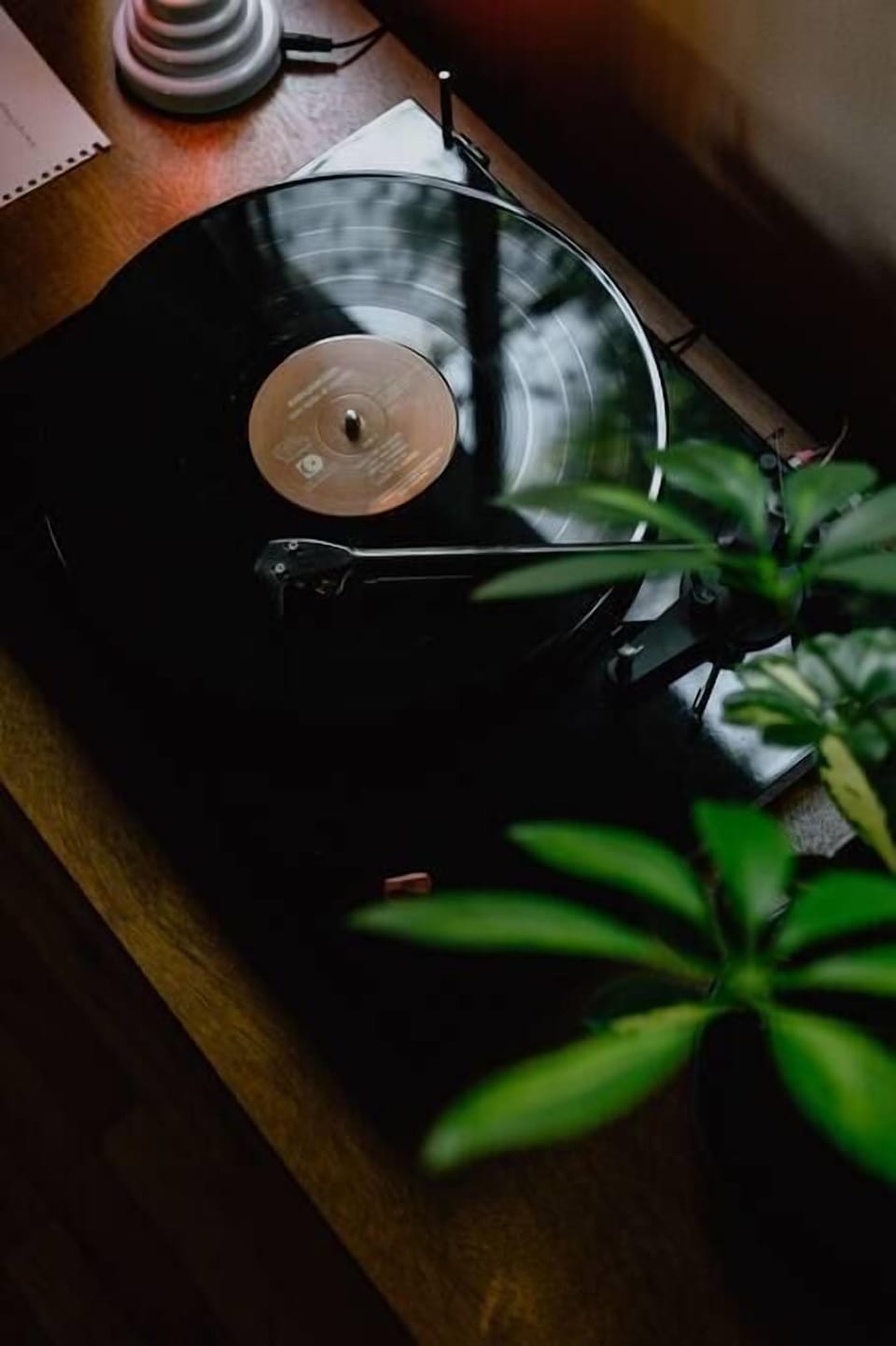 Vintage Records + Record Player