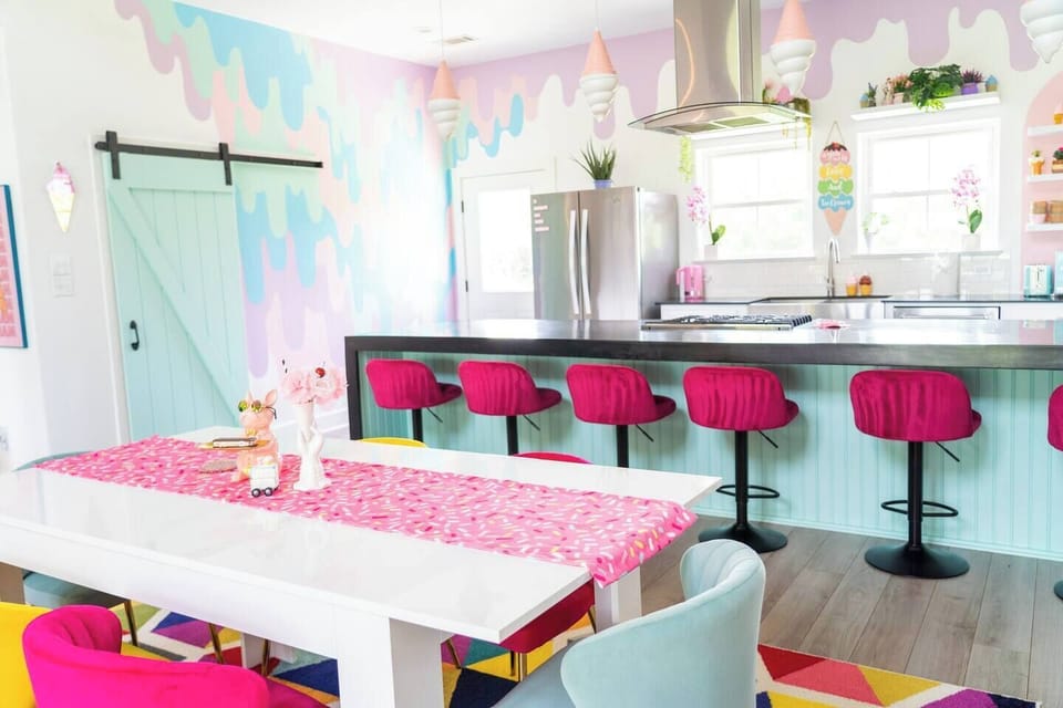 Full kitchen with large island