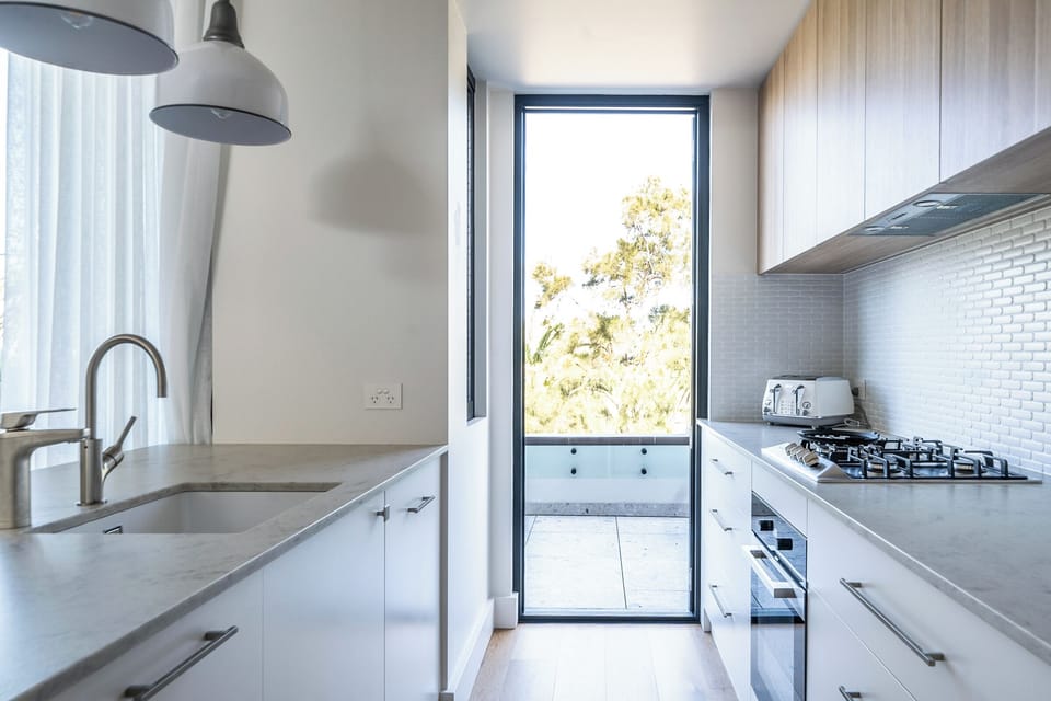 Large kitchen with Miele appliances