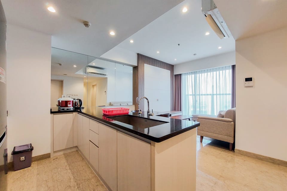 Apartment | Private kitchen | Full-size fridge, stovetop