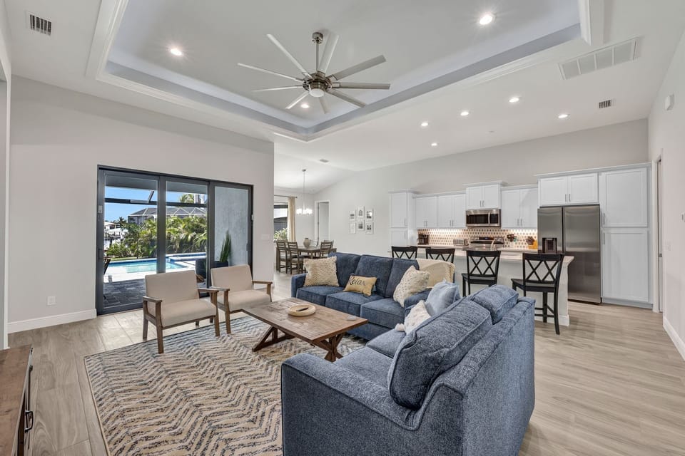 Open concept living area 