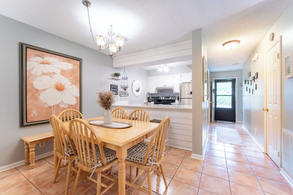 The entire family gets a seat at the table to enjoy meals all together.  