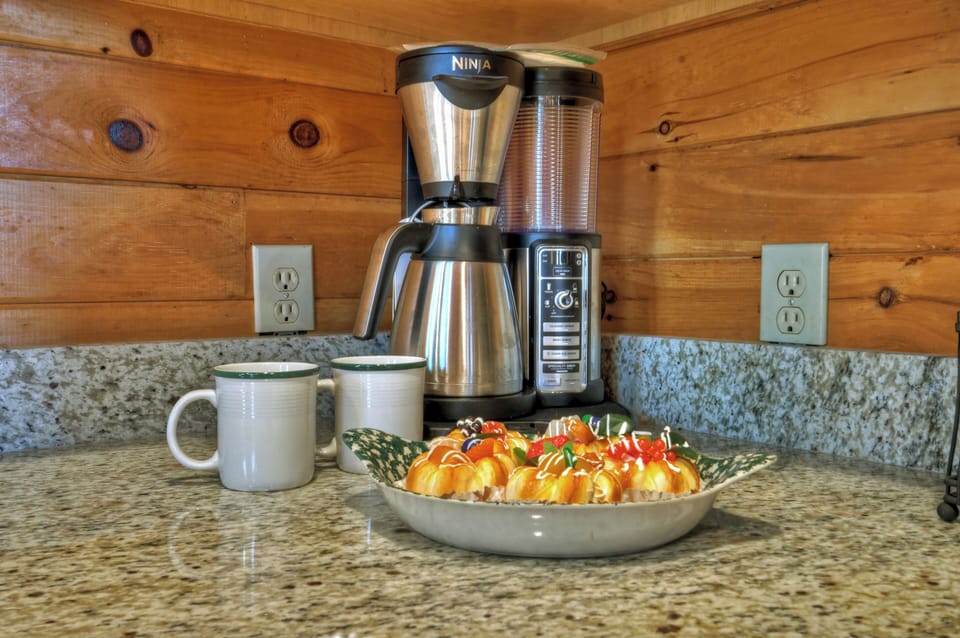 Enjoy a cup of coffee and a sweet treat