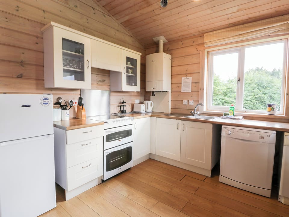 Fridge, dishwasher, electric kettle, toaster