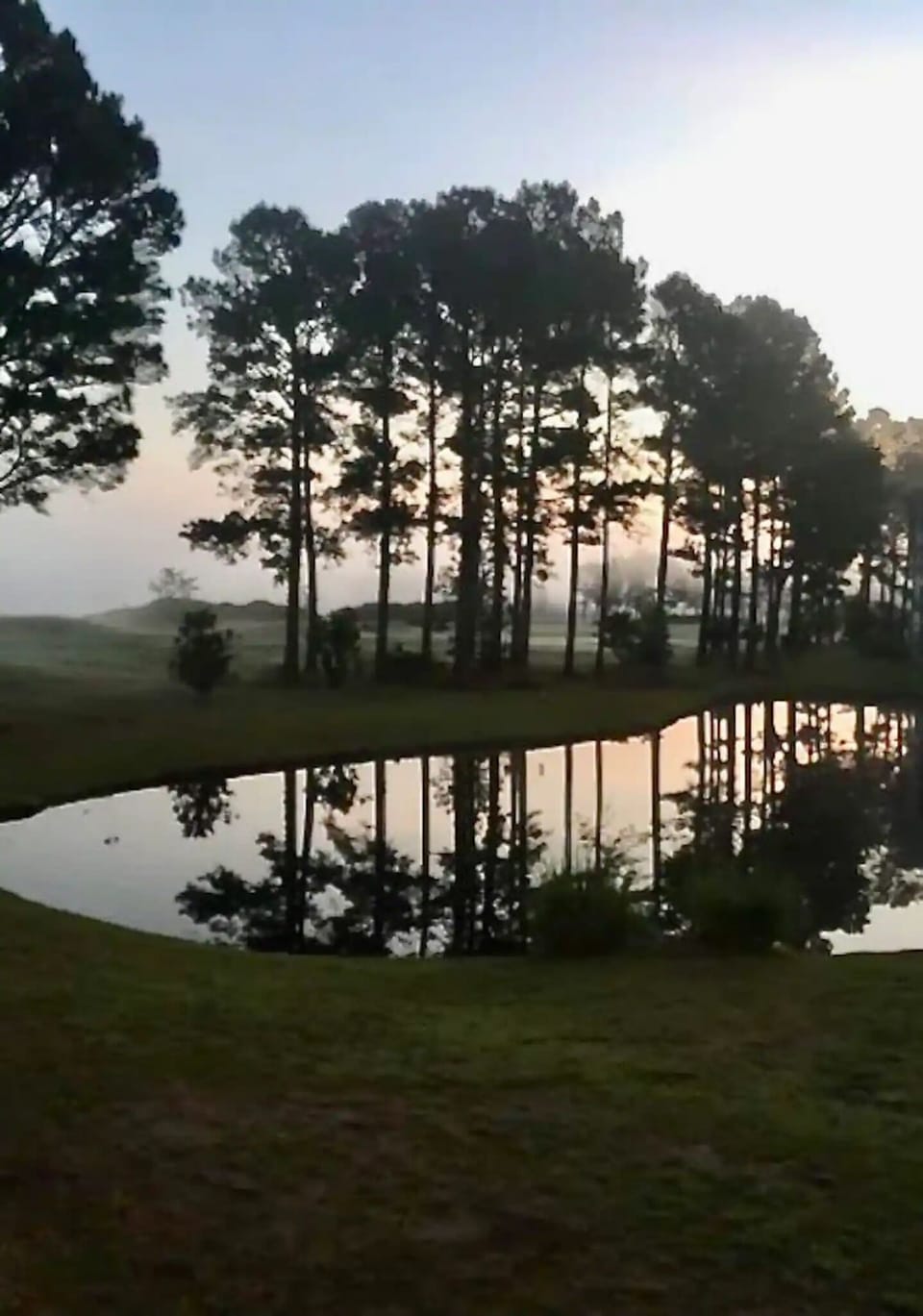Windsor Green Pond. Dusk or dawn, so peaceful!