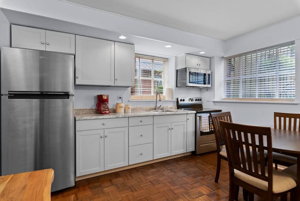 Fully equipped kitchen for making breakfast
