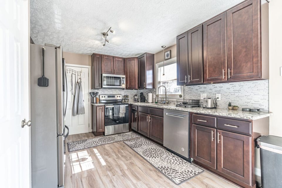 Fully equipped and open kitchen