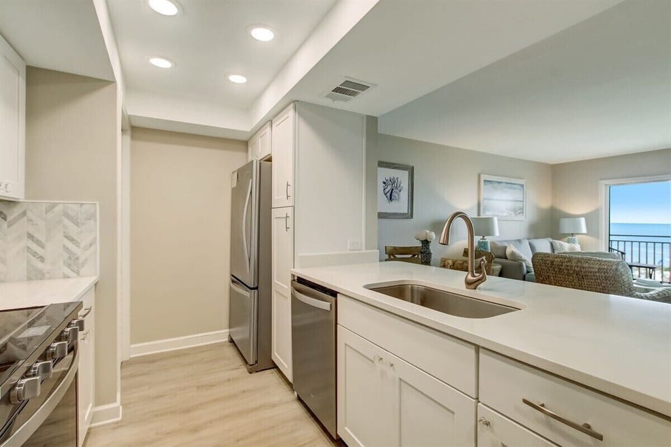 Open Kitchen with Lots of Natural Light
