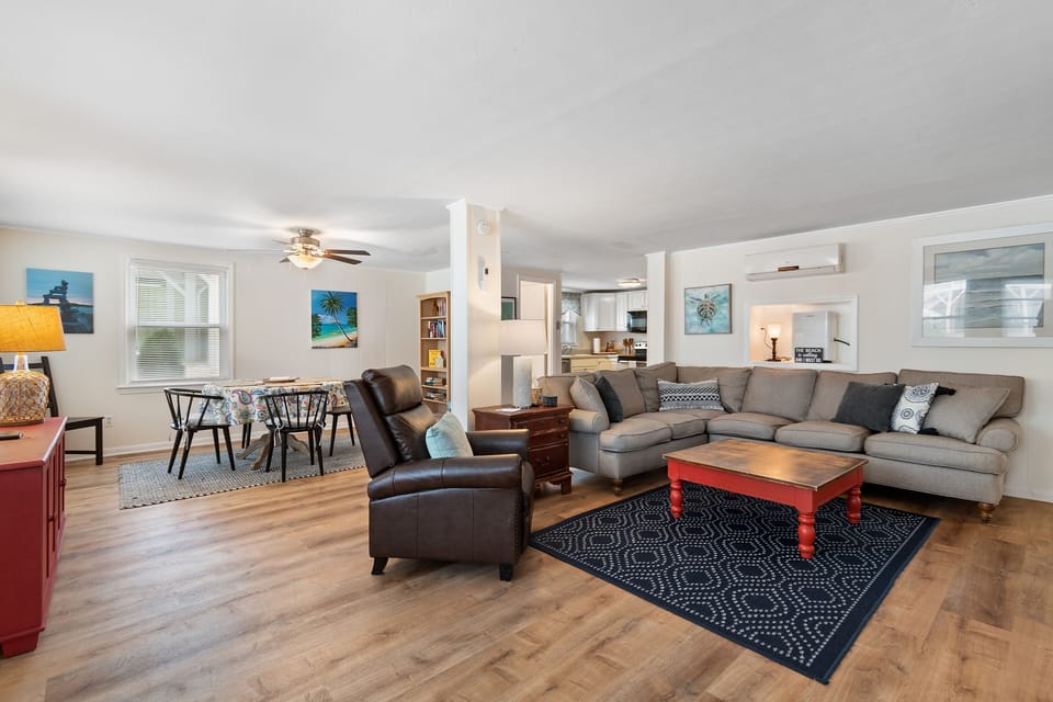 Downstairs Living and Dining Areas