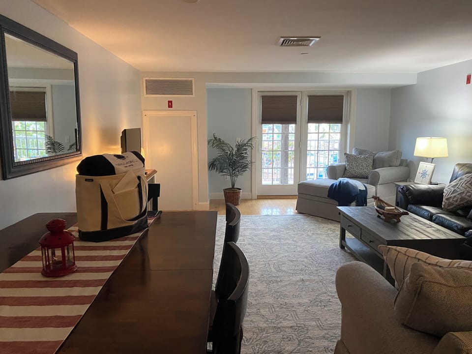 Open living space and family dining