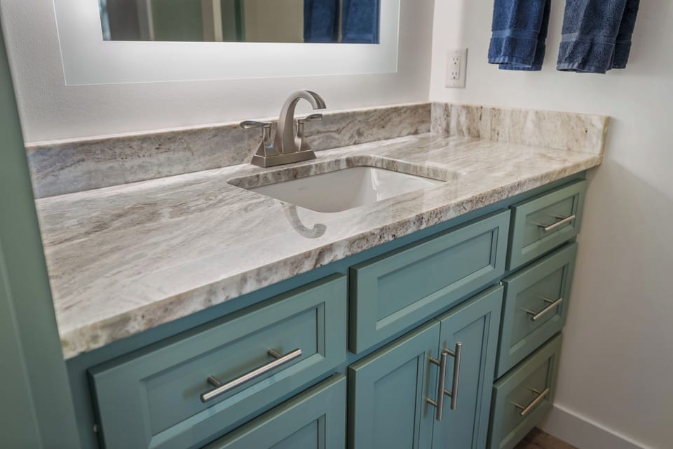 Full Bathroom with Large Vanity