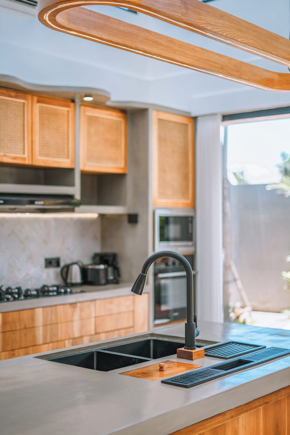 Fridge, stovetop, cookware/dishes/utensils