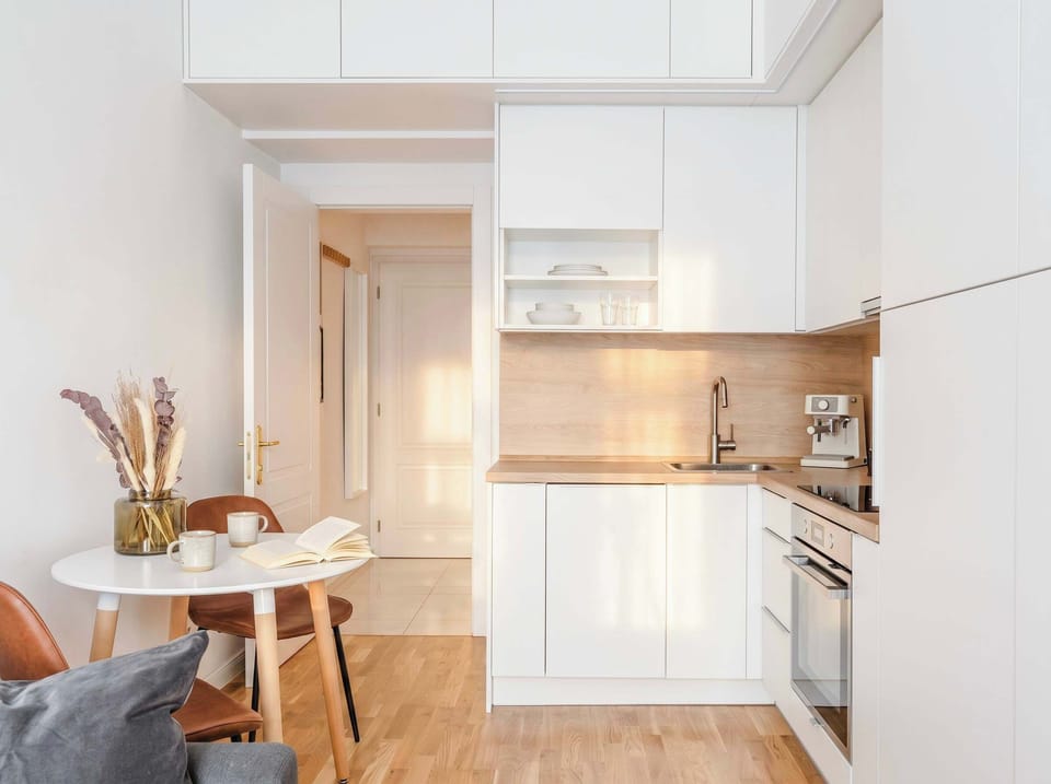 Fully equipped kitchen for basic cooking with dining area - please, see the list of amenities
