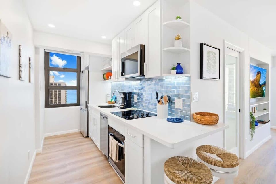 The fully equipped kitchen is perfect for your culinary needs!